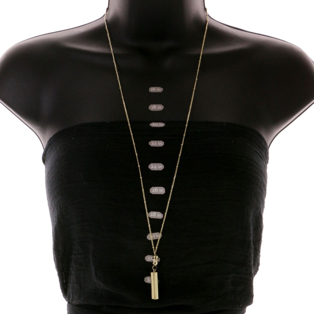 Express Pendant-Necklace Gold NWT - Picture 4 of 5